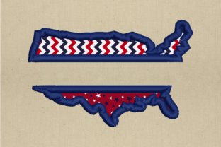 America Split Applique: A Versatile Embroidery Design for Personalized Gifts