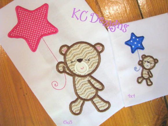 Baby Girl Bear with Star Balloon Embroidery Review