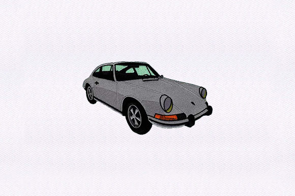 Classic Grey Sports Car Embroidery Review