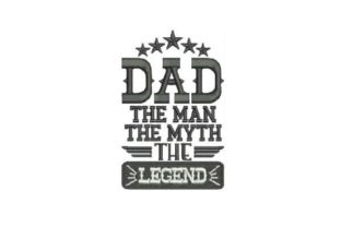 Dad the Man the Myth Embroidery Review