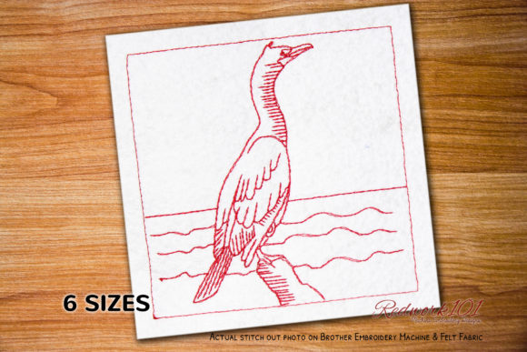Great Black Cormorant Embroidery Review