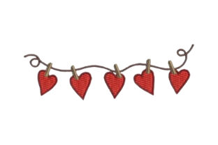 Hearts Pinned on a String Embroidery Review
