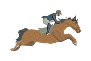 Horse Show Jumping Profile Embroidery Review