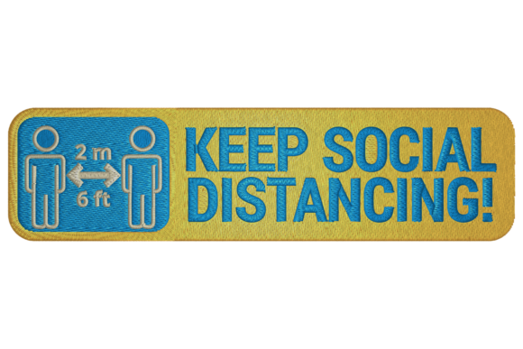 Keep Social Distance Embroidery Review