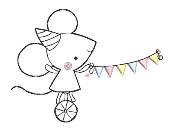Little Mouse and Banner Embroidery Design Review