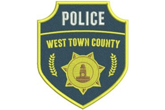 Police County Badge Embroidery Review