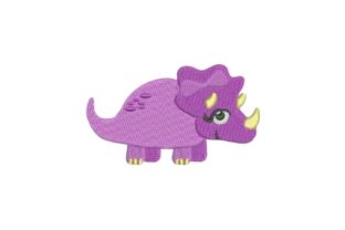 Purple Dinosaur Girl Embroidery Review