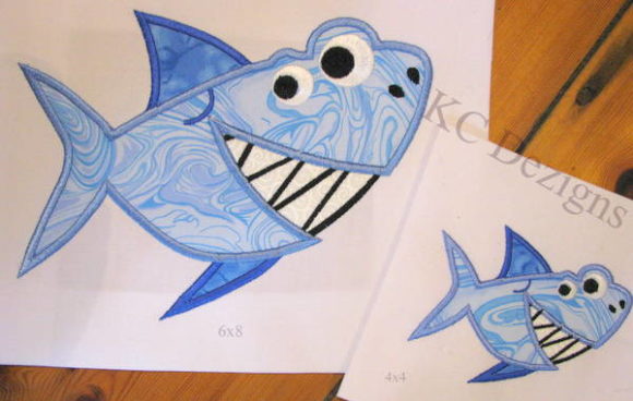 Smiley Shark Embroidery Review for Boutique Apparel