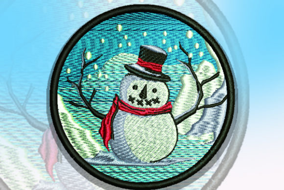 Snowman Patch Review for Seasonal Embroidery