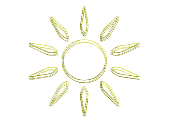 Sun Scribble Stitch Review for Seasonal Embroidery